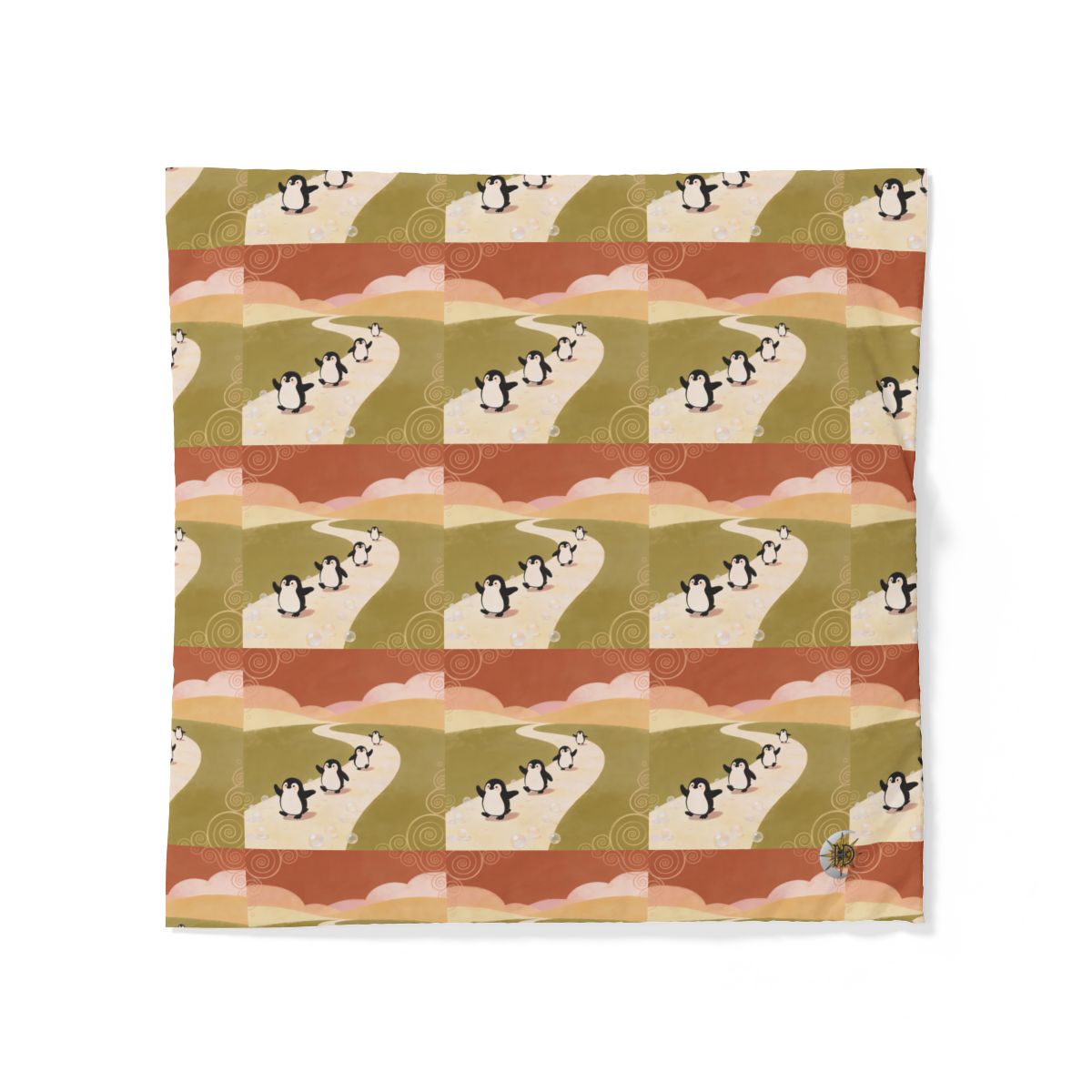 HD Ambertrail Penguins 100% Cotton Duvet Cover — additional view