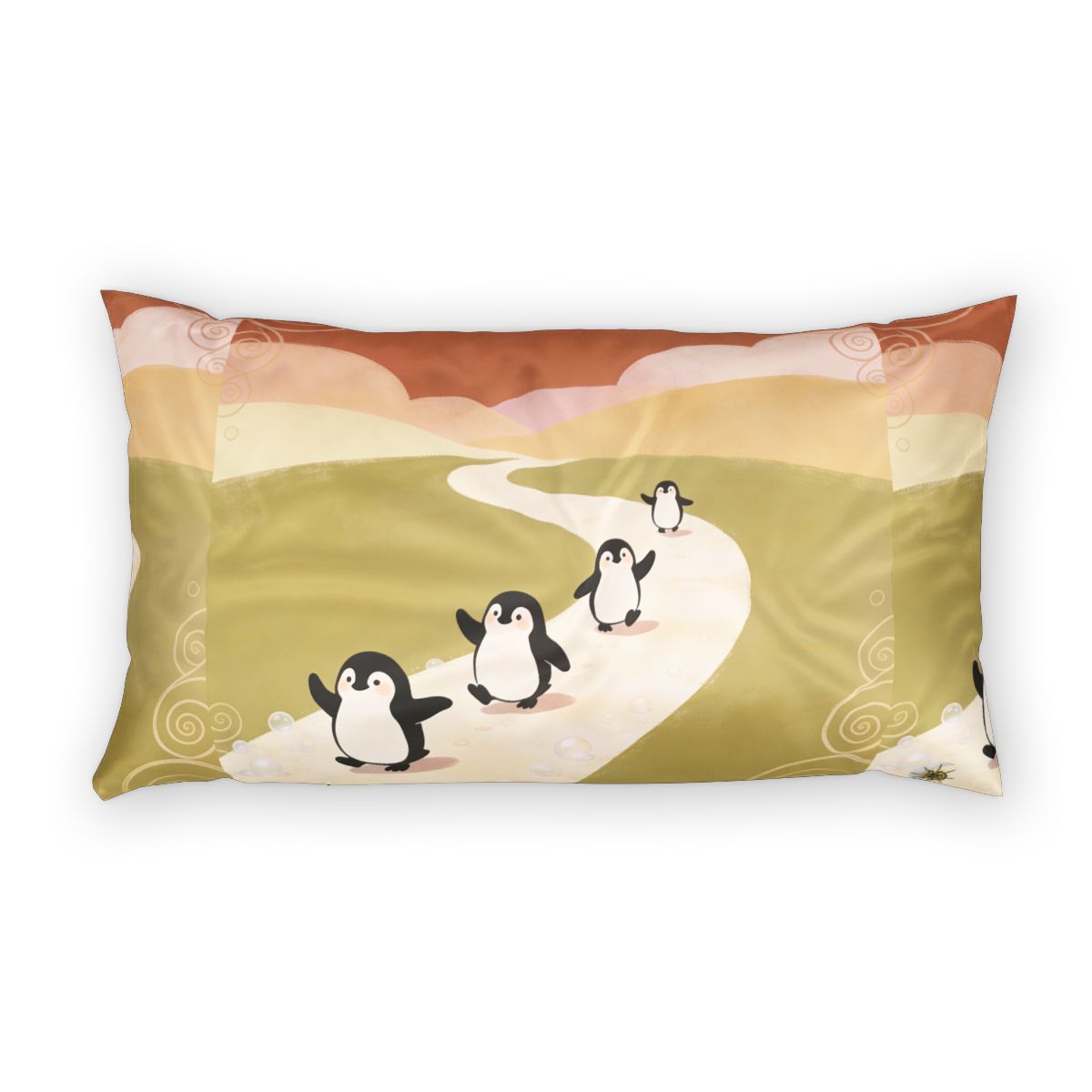 HD Ambertrail Penguins 100% Cotton Pillow Sham — additional view