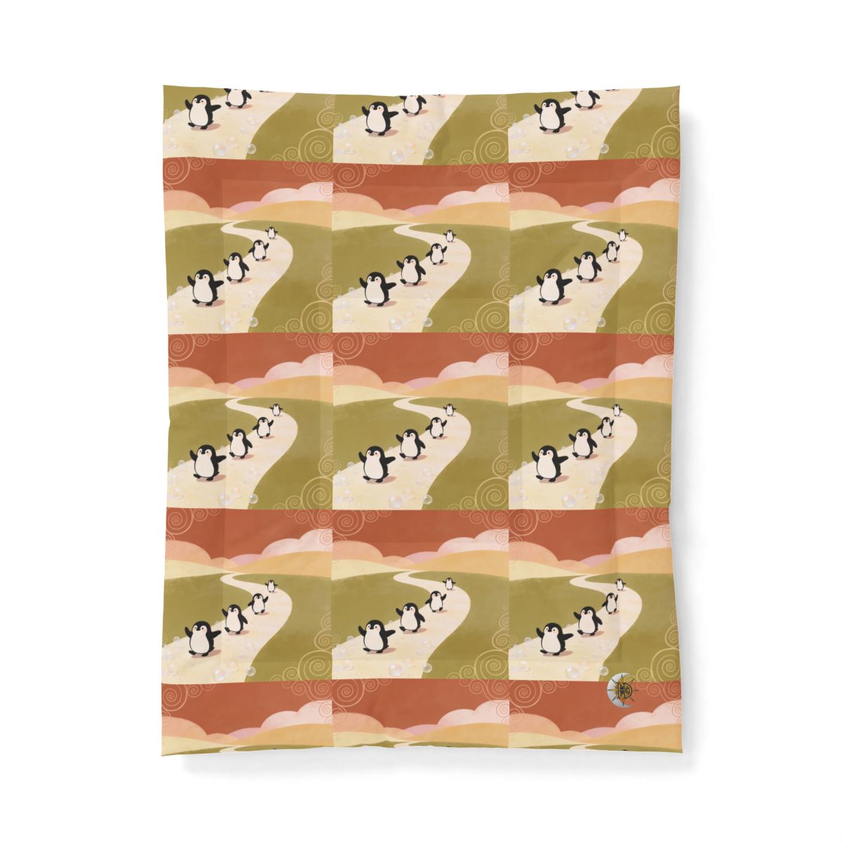 HD Ambertrail Penguins Cotton-Shell Comforter — additional view