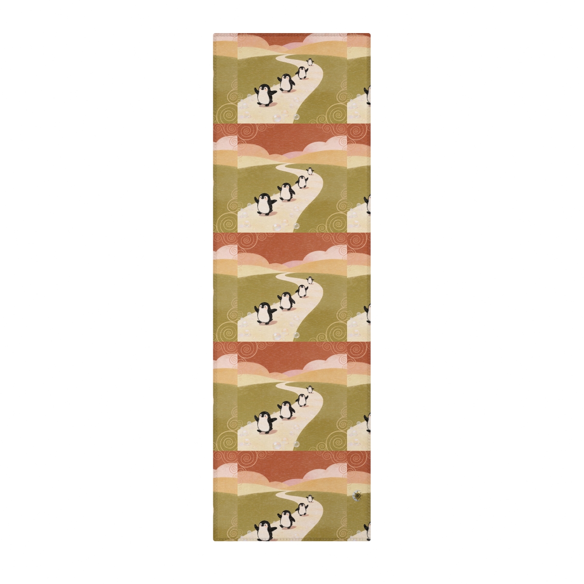 HD Ambertrail Penguins Polyester Chenille Area Rug — additional view