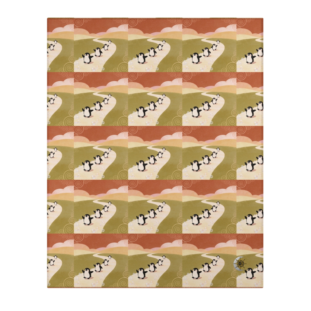 HD Ambertrail Penguins Polyester Chenille Area Rug — additional view