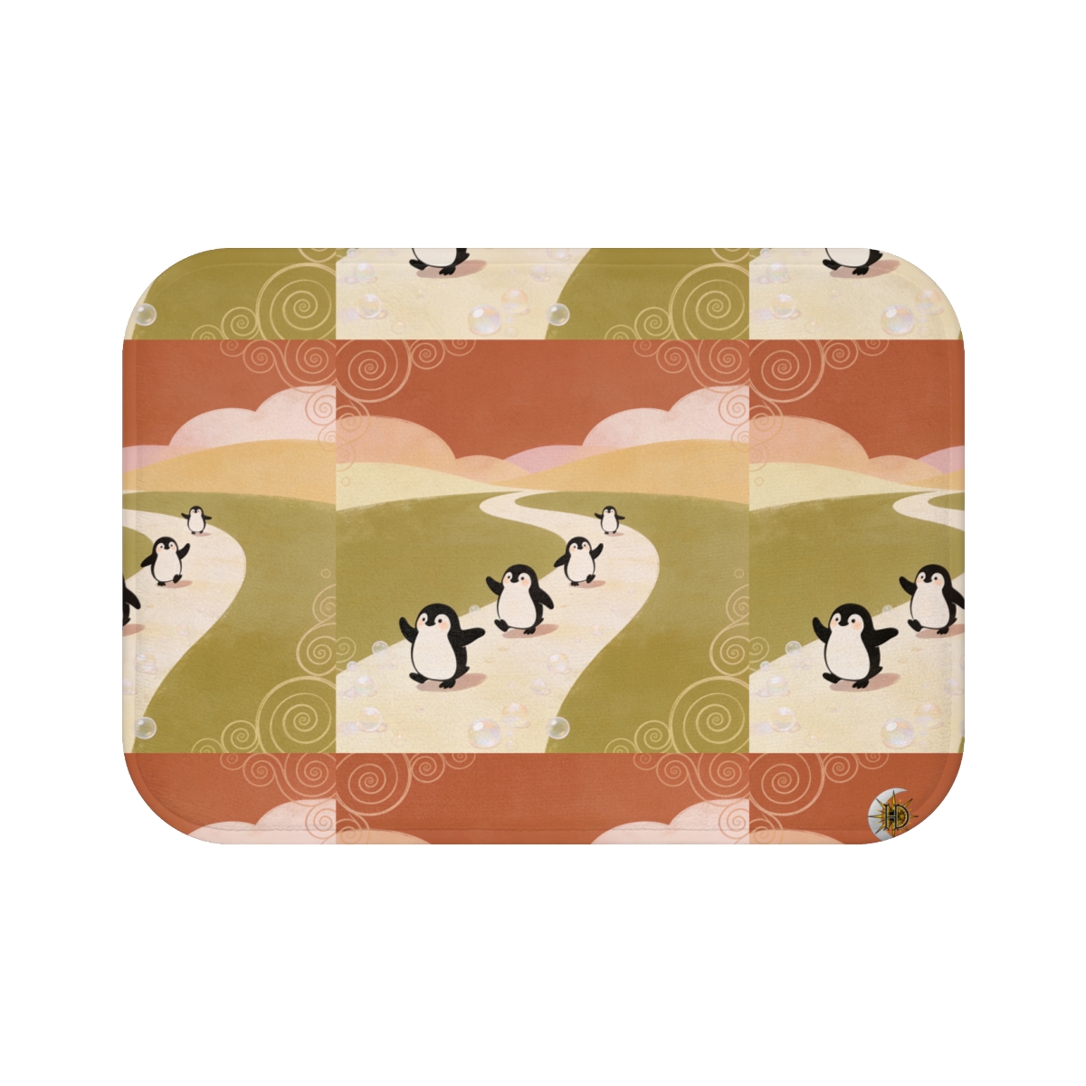 HD Ambertrail Penguins Memory-Foam Bath Mat — additional view