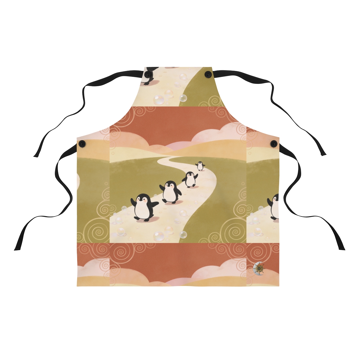 HD Ambertrail Penguins Polyester Kitchen Apron