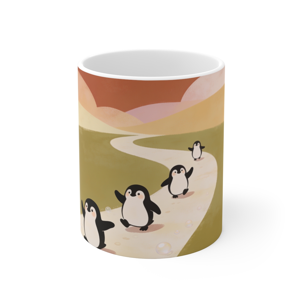 HD Ambertrail Penguins Ceramic Mug 11oz