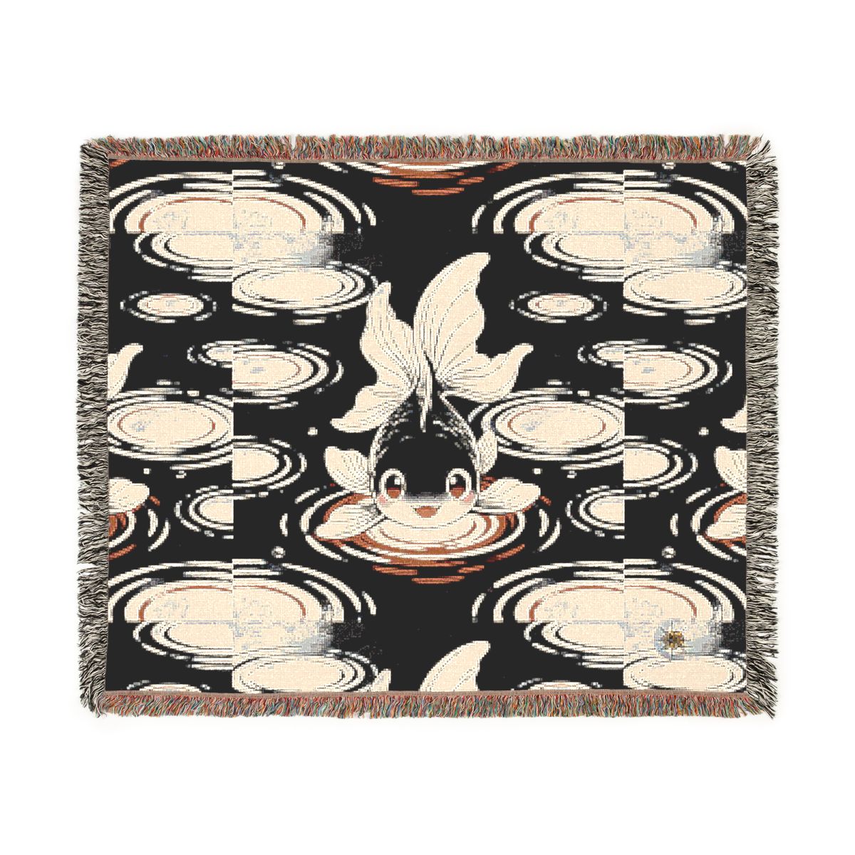HD Ripplefin Friend 100% Cotton Woven Blanket — additional view