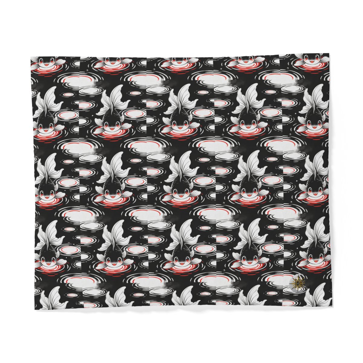 HD Ripplefin Friend 100% Cotton Duvet Cover — additional view