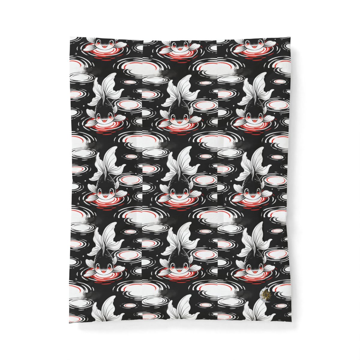 HD Ripplefin Friend Cotton-Shell Comforter — additional view