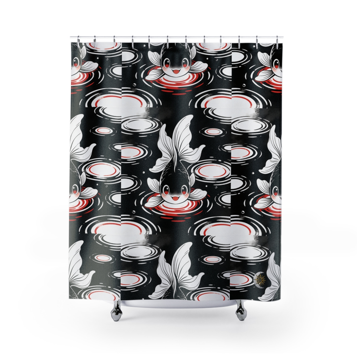 HD Ripplefin Friend Shower Curtain