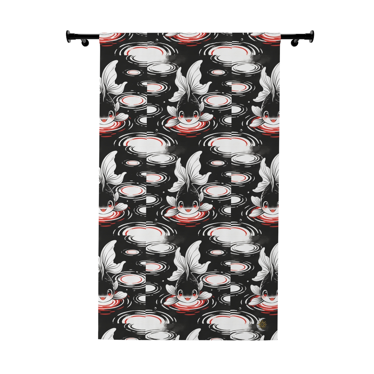 HD Ripplefin Friend Blackout Window Curtain Panel