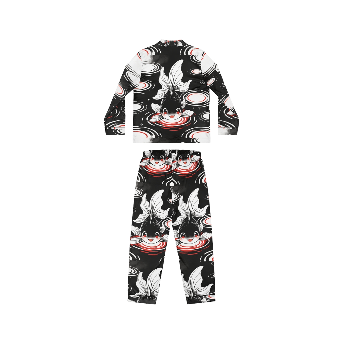 HD Ripplefin Friend Women’s Satin Pajama Set — additional view