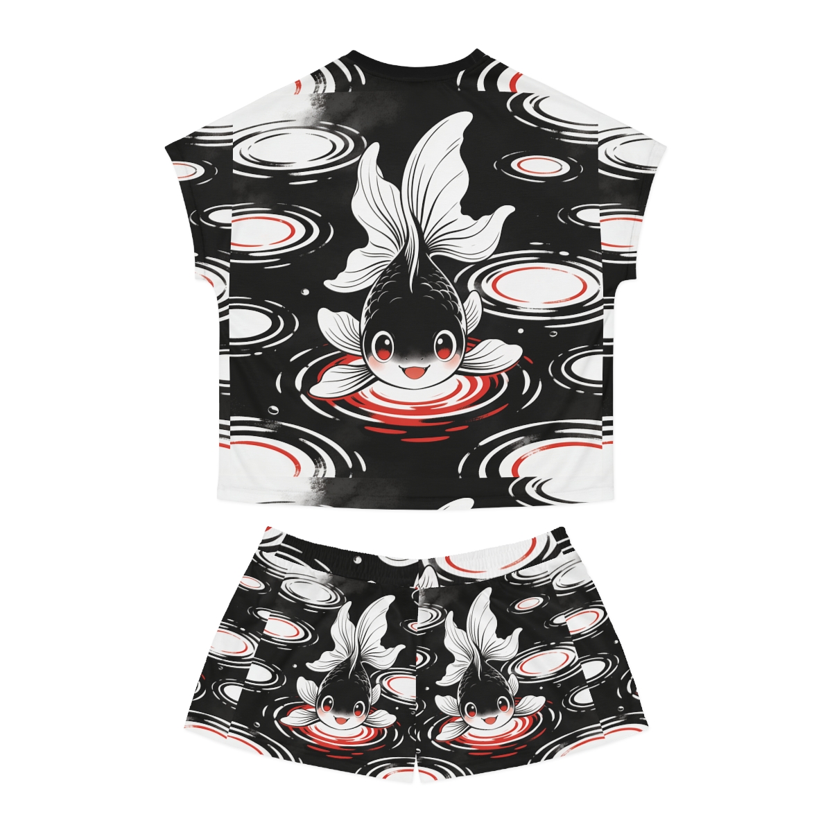 HD Ripplefin Friend Women’s Short Pajama Set — additional view