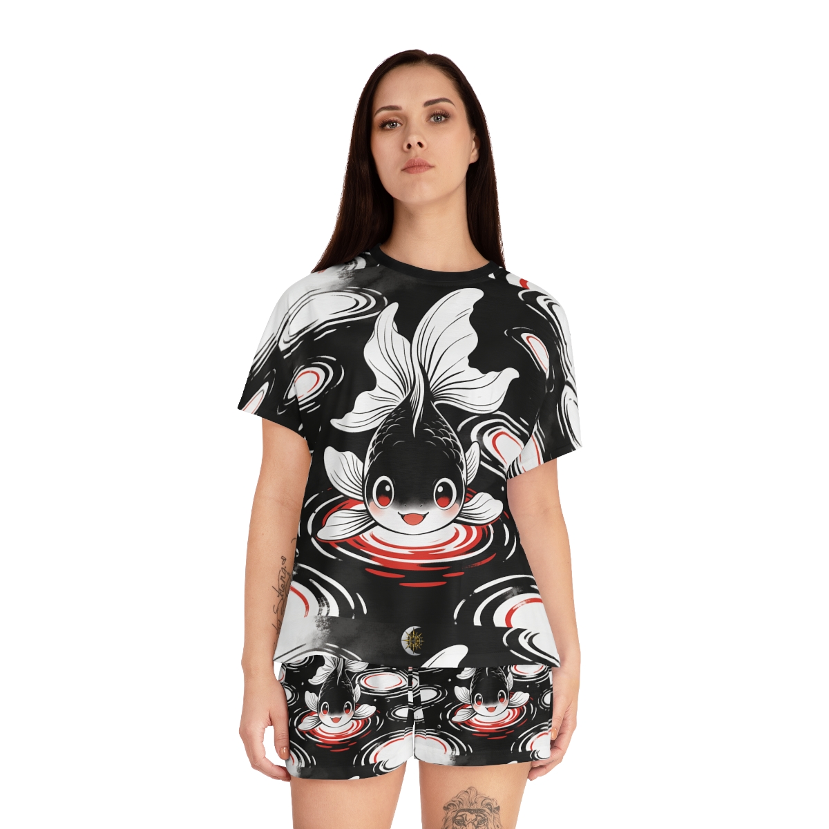 HD Ripplefin Friend Women’s Short Pajama Set — additional view