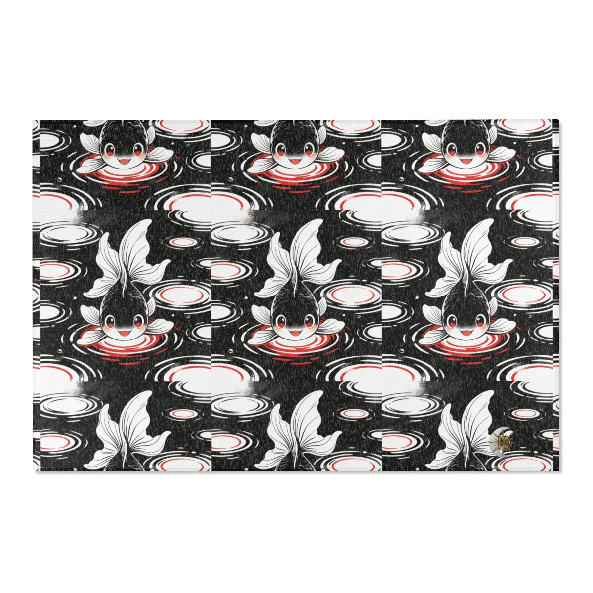 HD Ripplefin Friend Polyester Chenille Area Rug — additional view