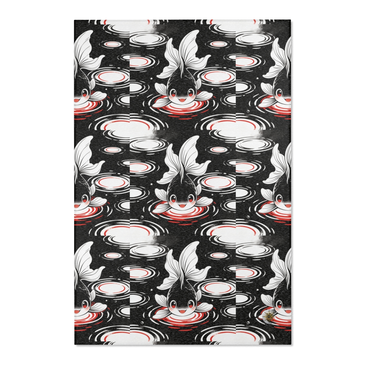 HD Ripplefin Friend Polyester Chenille Area Rug — additional view