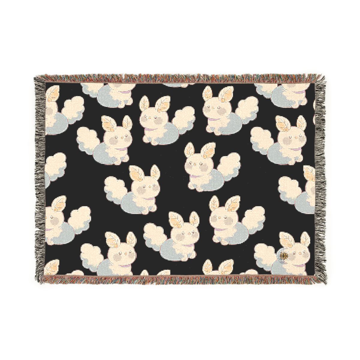 HD Pastel Leafpuffs 100% Cotton Woven Blanket