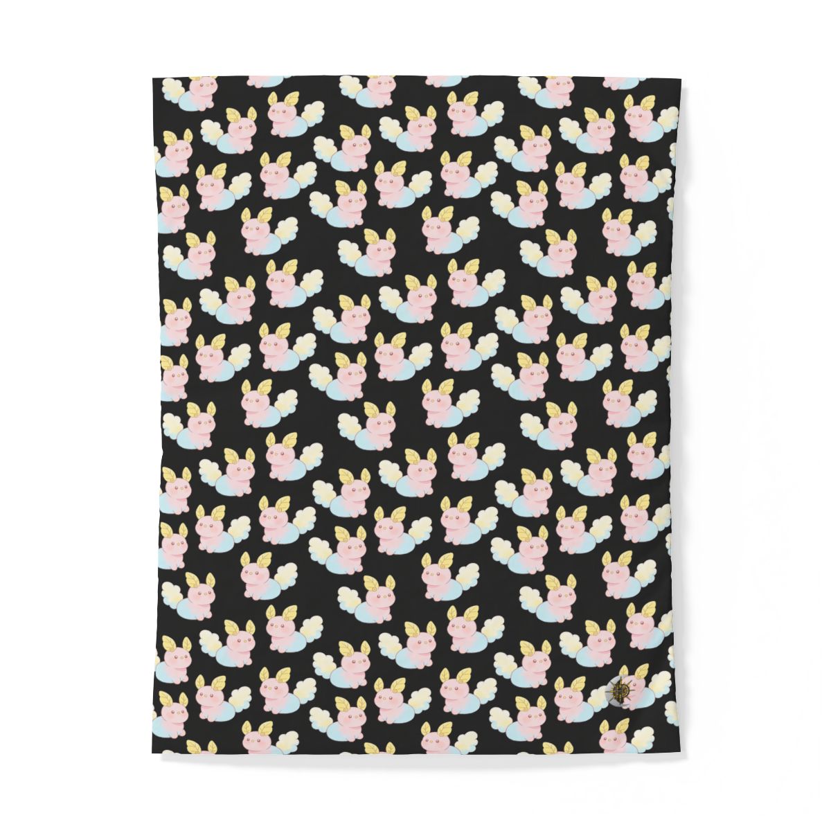 HD Pastel Leafpuffs 100% Cotton Duvet Cover — additional view