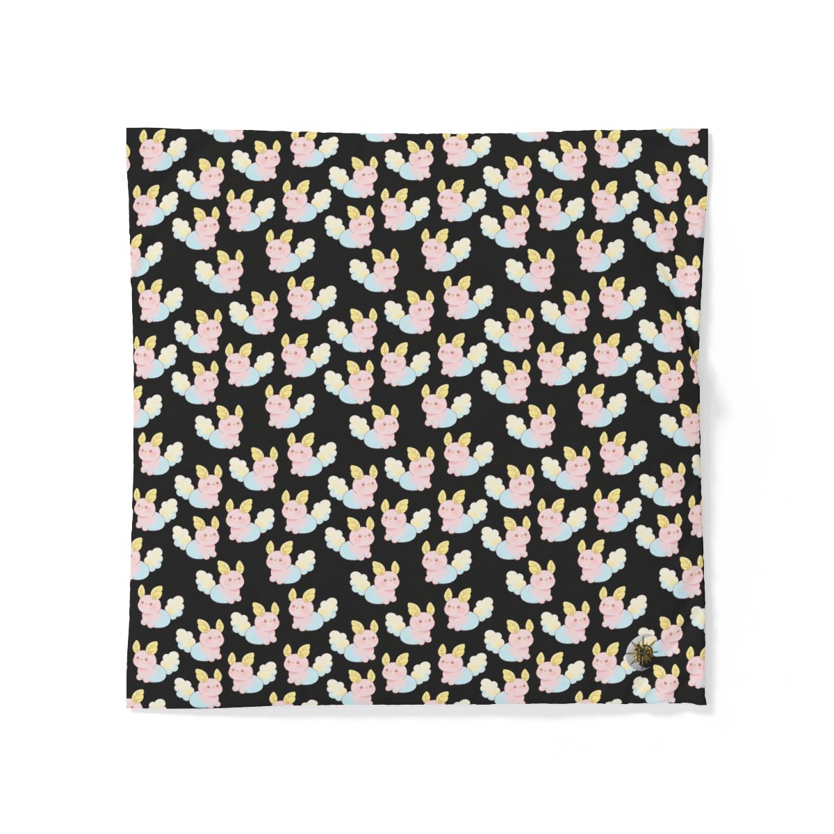HD Pastel Leafpuffs 100% Cotton Duvet Cover — additional view