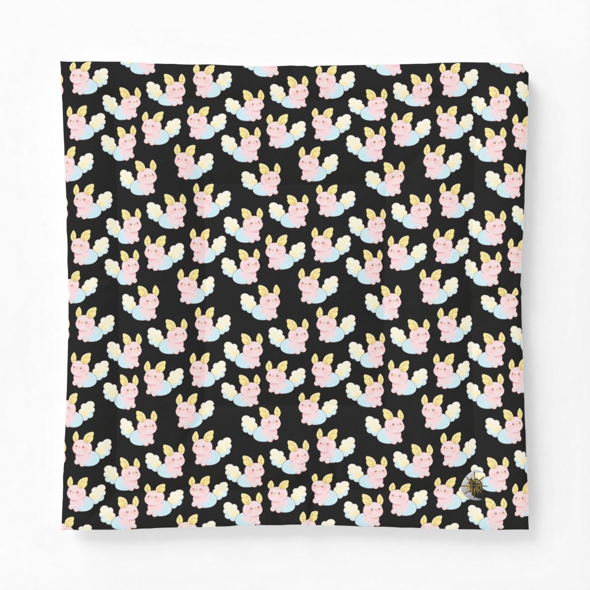 HD Pastel Leafpuffs Cotton-Shell Comforter — additional view