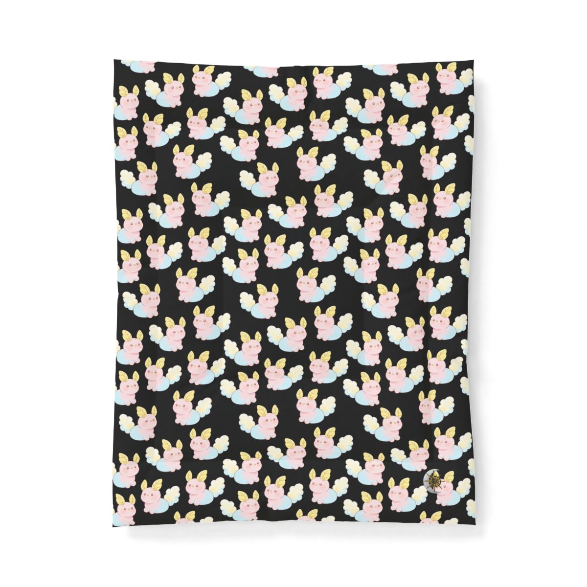 HD Pastel Leafpuffs Cotton-Shell Comforter — additional view