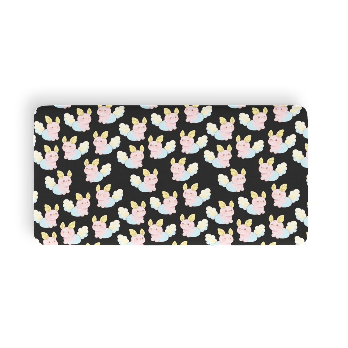 HD Pastel Leafpuffs Twin Jersey Fitted Sheet