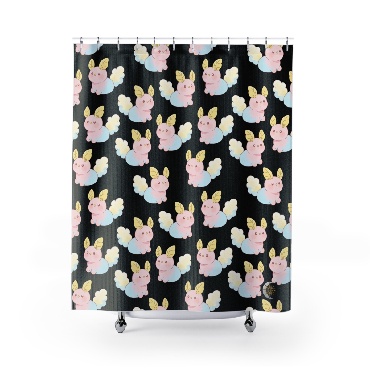 HD Pastel Leafpuffs Shower Curtain