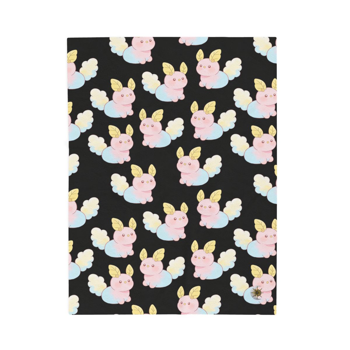 HD Pastel Leafpuffs Velveteen Plush Blanket
