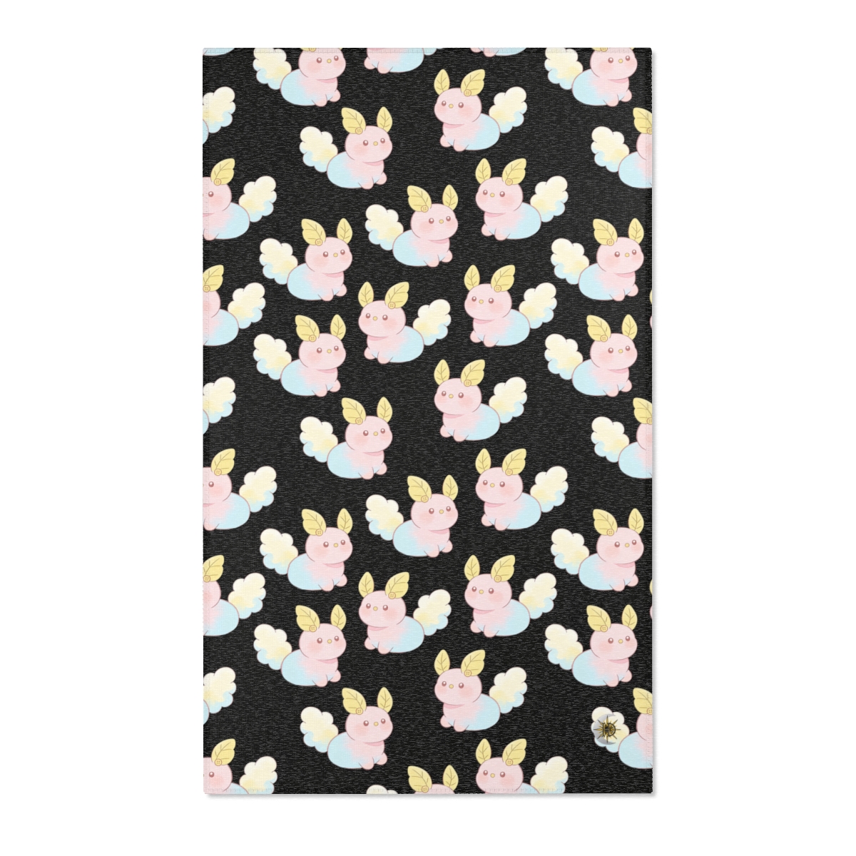 HD Pastel Leafpuffs Polyester Chenille Area Rug — additional view
