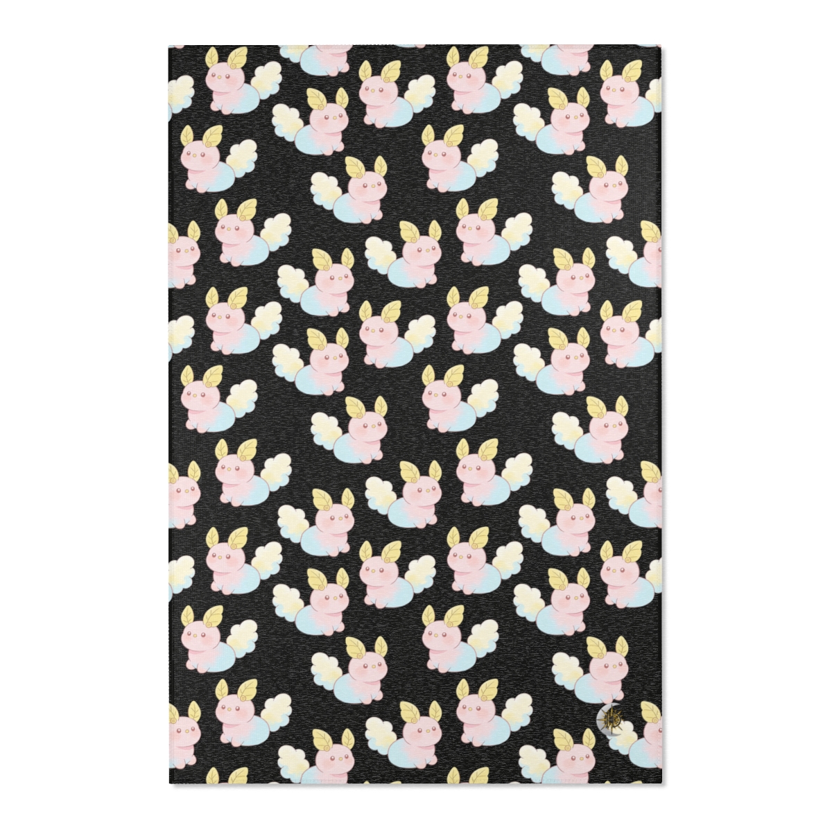 HD Pastel Leafpuffs Polyester Chenille Area Rug — additional view