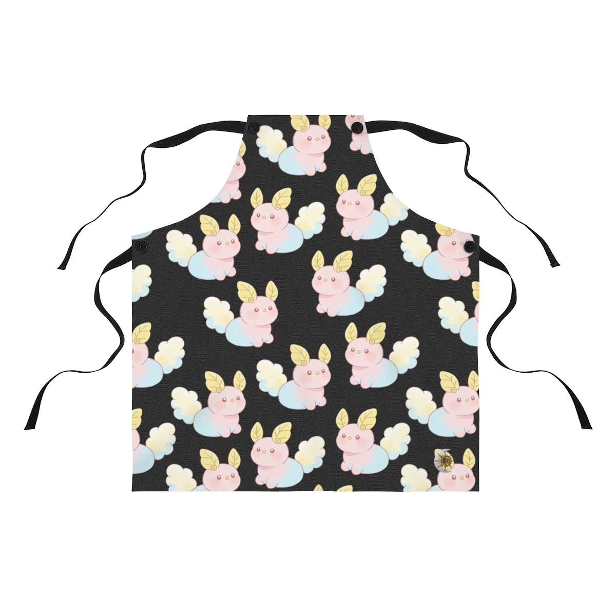 HD Pastel Leafpuffs Polyester Kitchen Apron