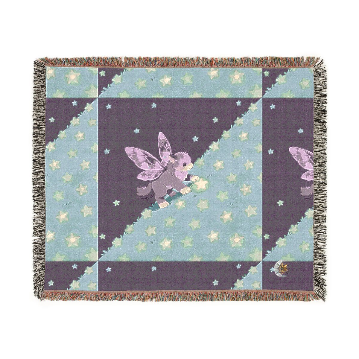 HD Violet Starwanderer 100% Cotton Woven Blanket — additional view
