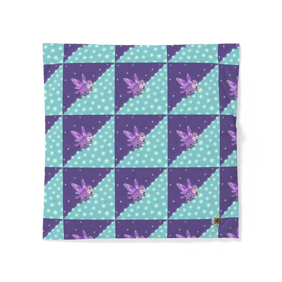 HD Violet Starwanderer 100% Cotton Duvet Cover — additional view