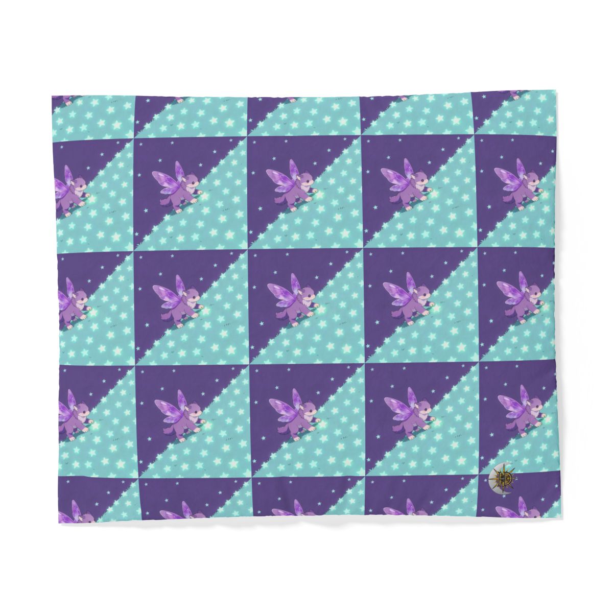 HD Violet Starwanderer 100% Cotton Duvet Cover — additional view