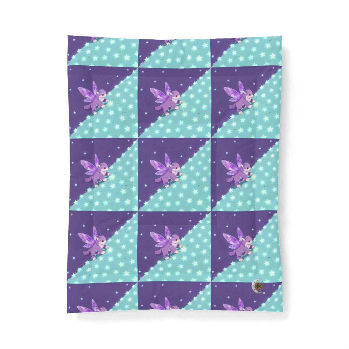 HD Violet Starwanderer Cotton-Shell Comforter — additional view
