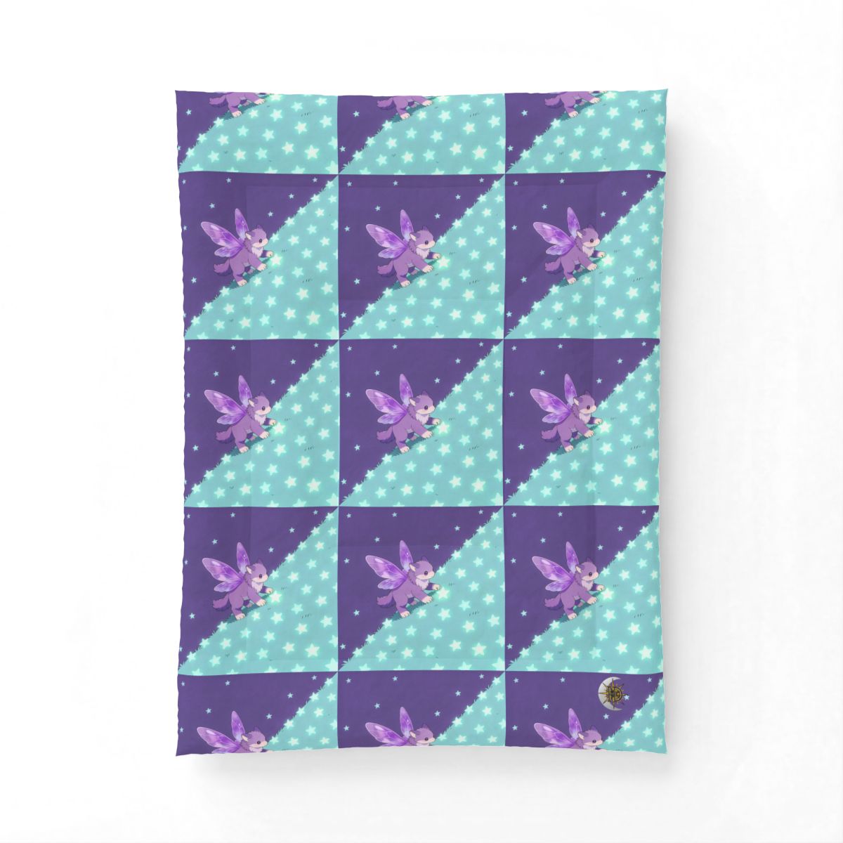 HD Violet Starwanderer Cotton-Shell Comforter — additional view