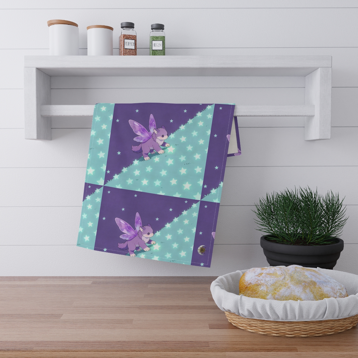 HD Violet Starwanderer 100% Cotton Twill Tea Towel
