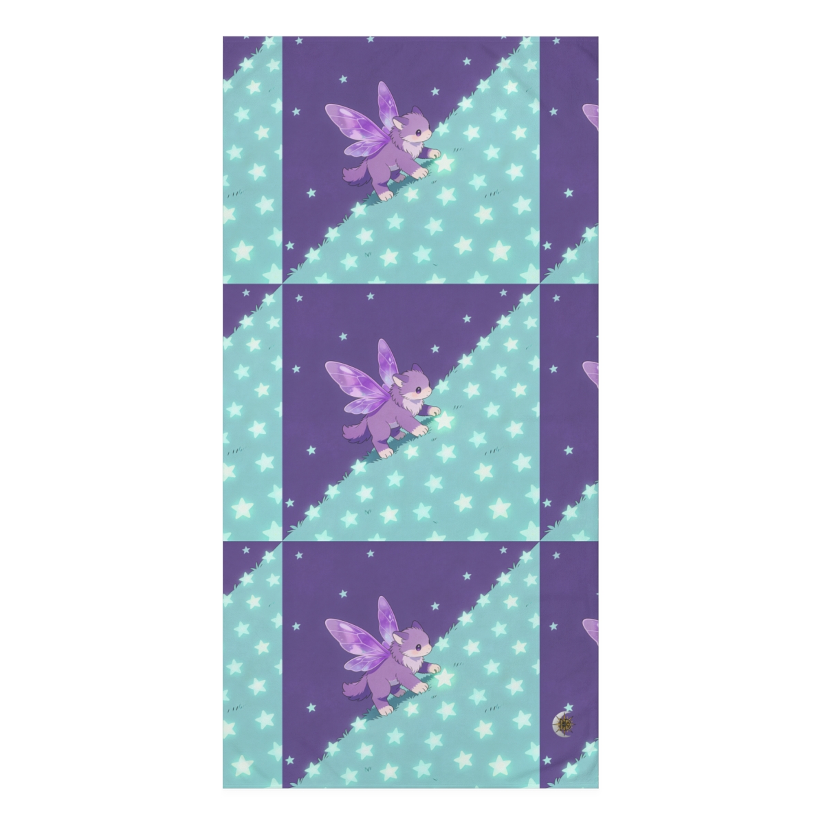 HD Violet Starwanderer Mink-Cotton Bath Towel