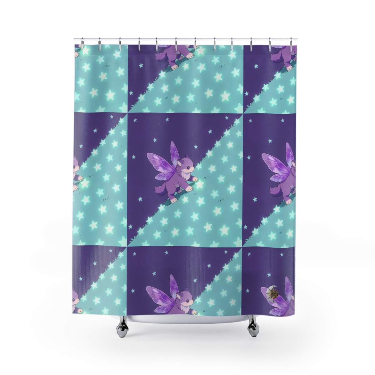 HD Violet Starwanderer Shower Curtain