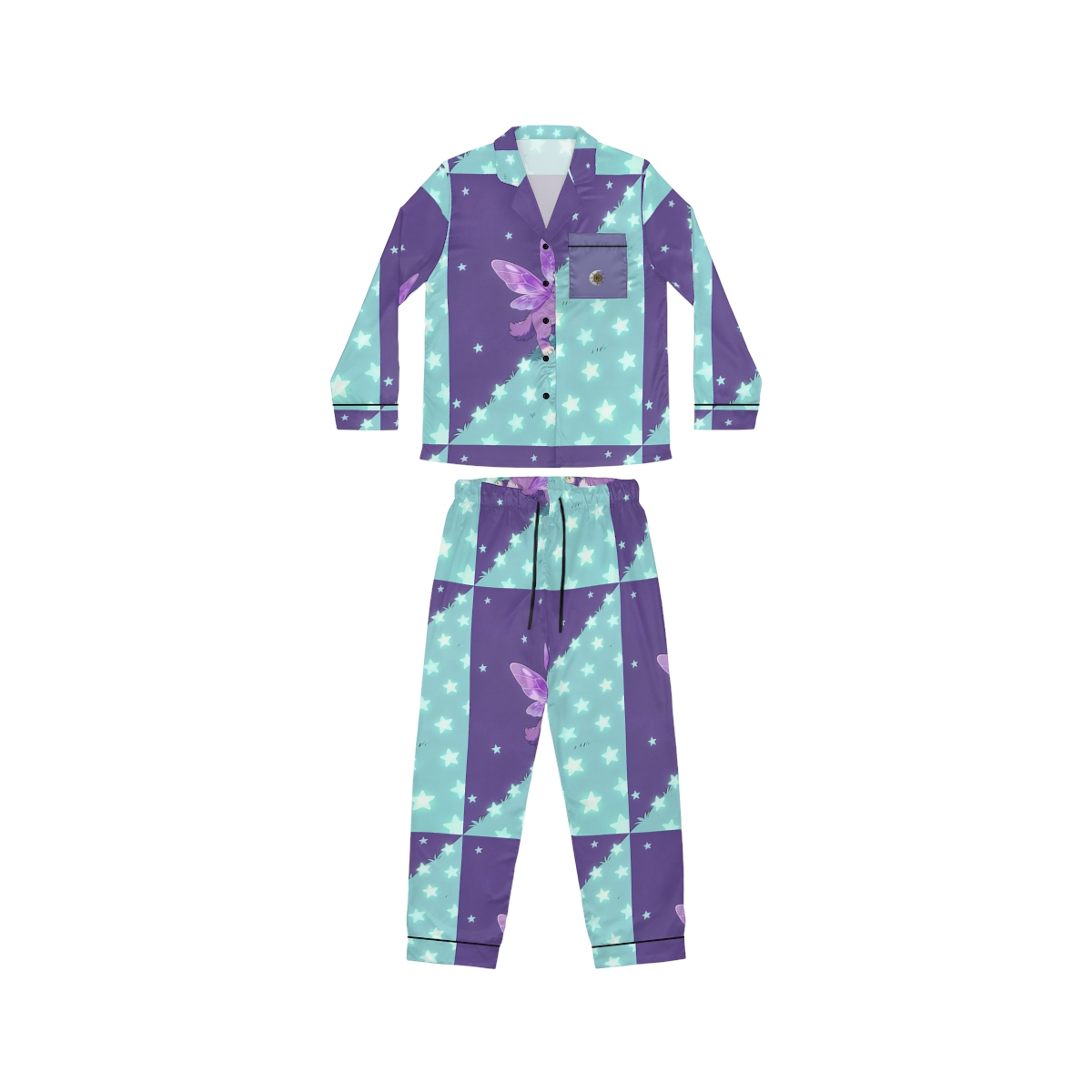 HD Violet Starwanderer Women’s Satin Pajama Set
