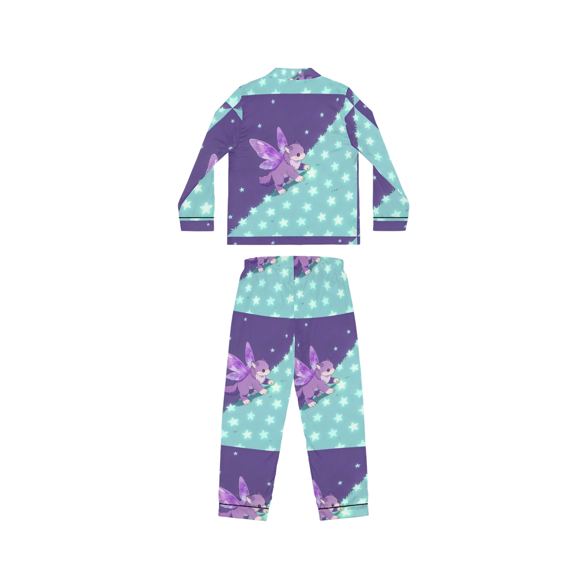 HD Violet Starwanderer Women’s Satin Pajama Set — additional view
