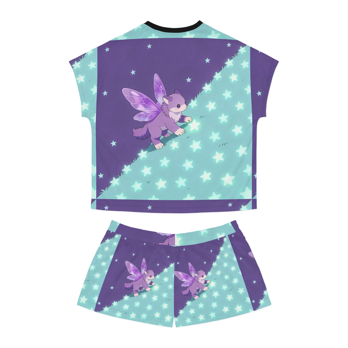 HD Violet Starwanderer Women’s Short Pajama Set — additional view