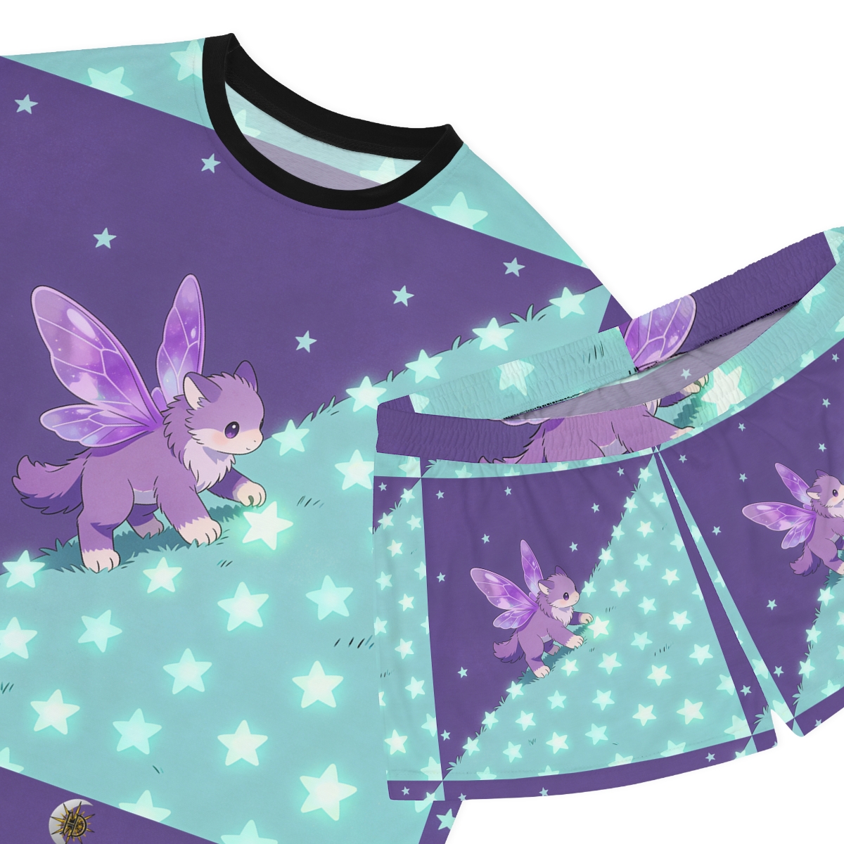 HD Violet Starwanderer Women’s Short Pajama Set — additional view