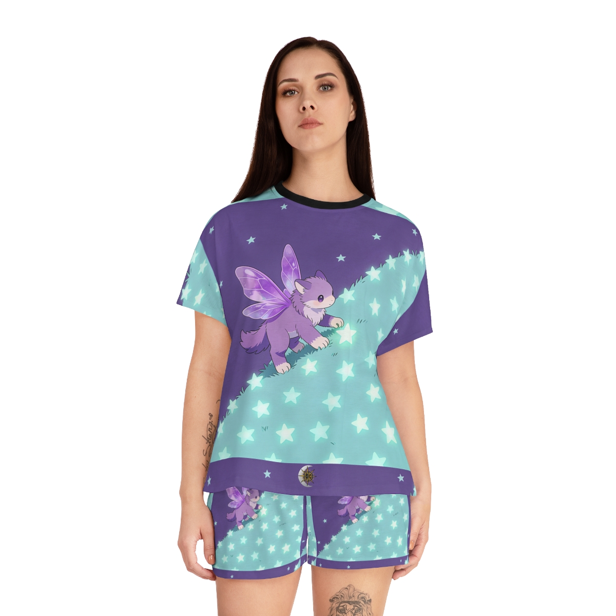 HD Violet Starwanderer Women’s Short Pajama Set — additional view