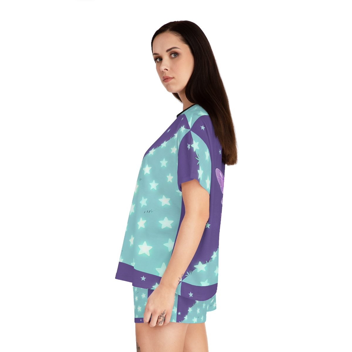 HD Violet Starwanderer Women’s Short Pajama Set — additional view
