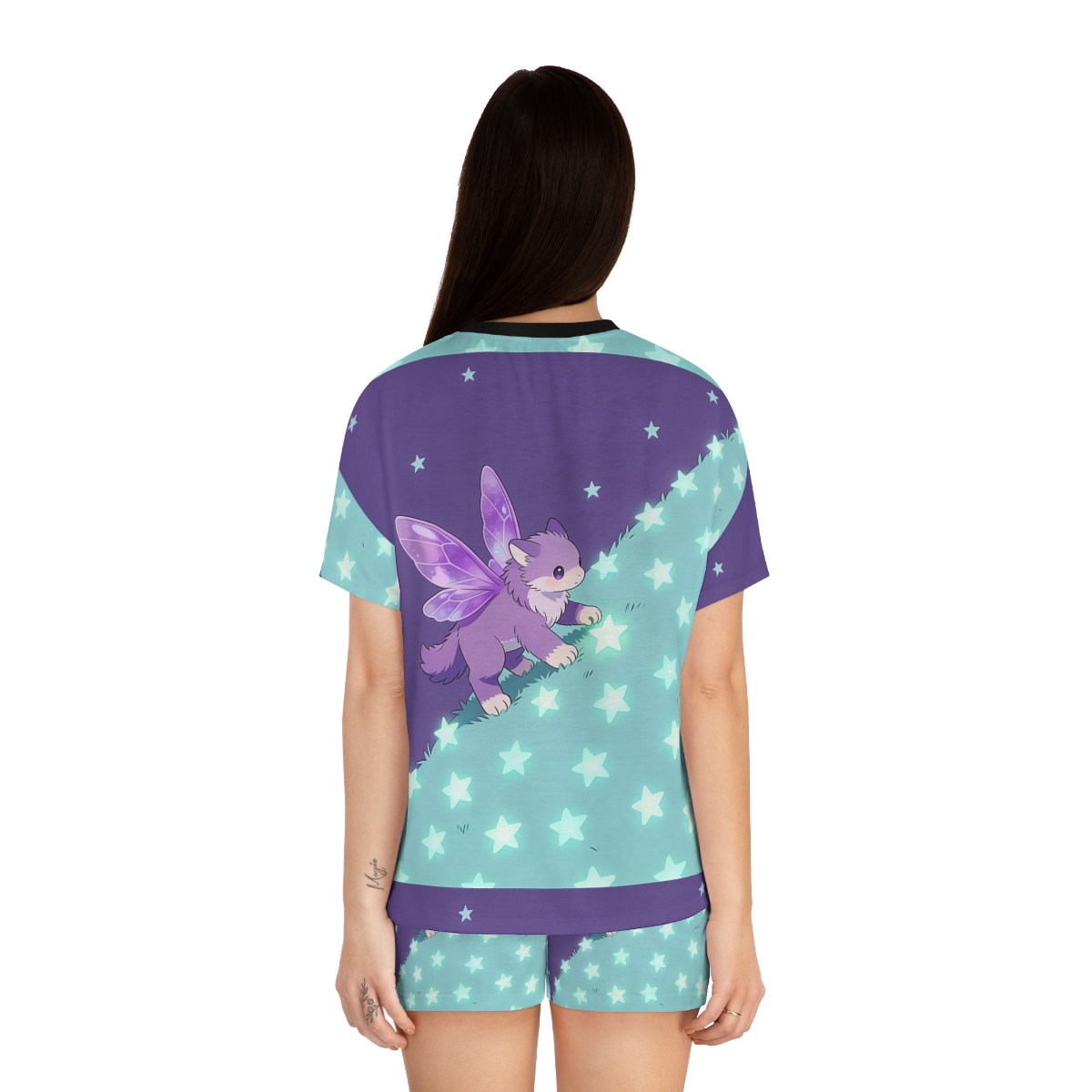 HD Violet Starwanderer Women’s Short Pajama Set — additional view