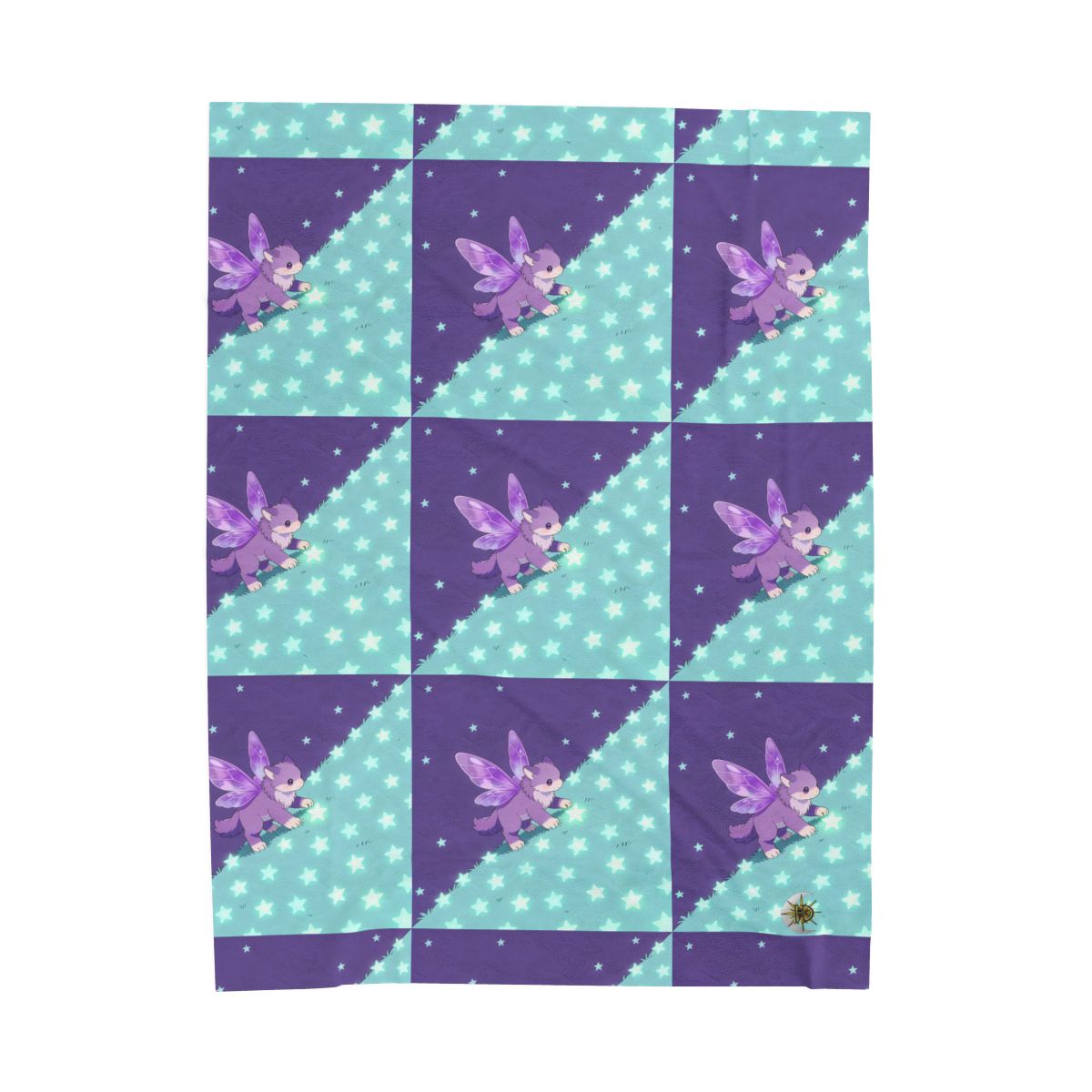 HD Violet Starwanderer Velveteen Plush Blanket — additional view