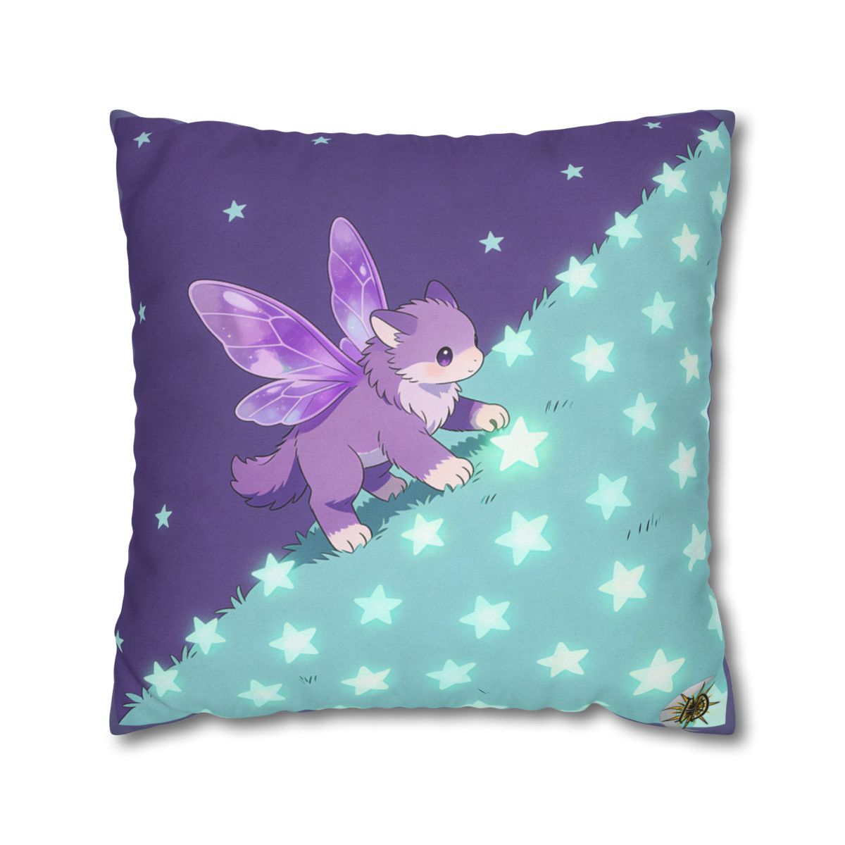 HD Violet Starwanderer Square Polyester Pillow Cover — additional view