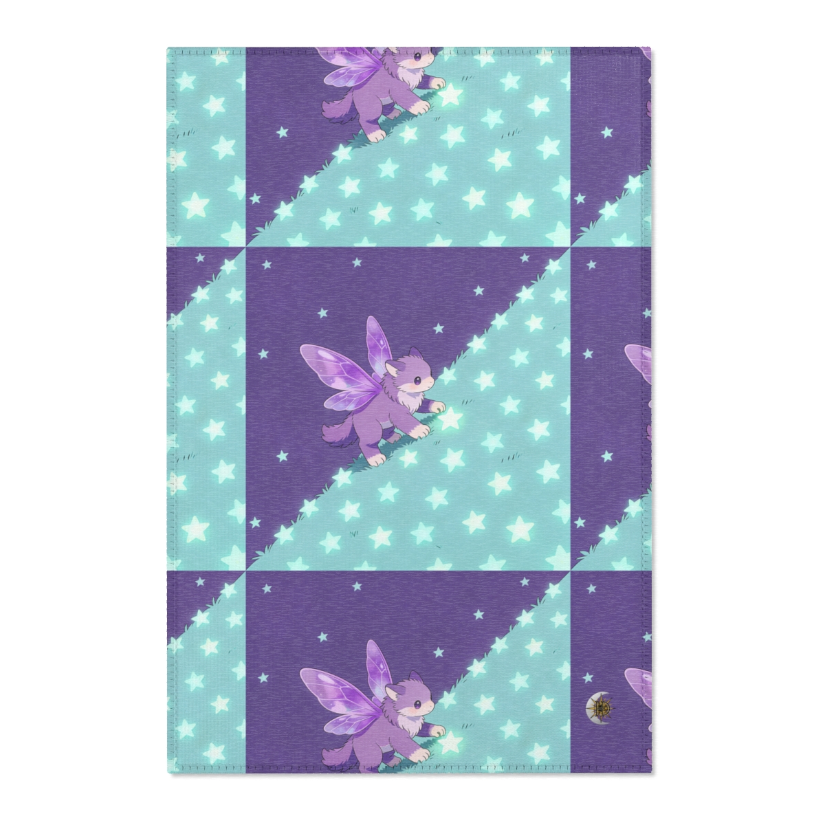 HD Violet Starwanderer Polyester Chenille Area Rug