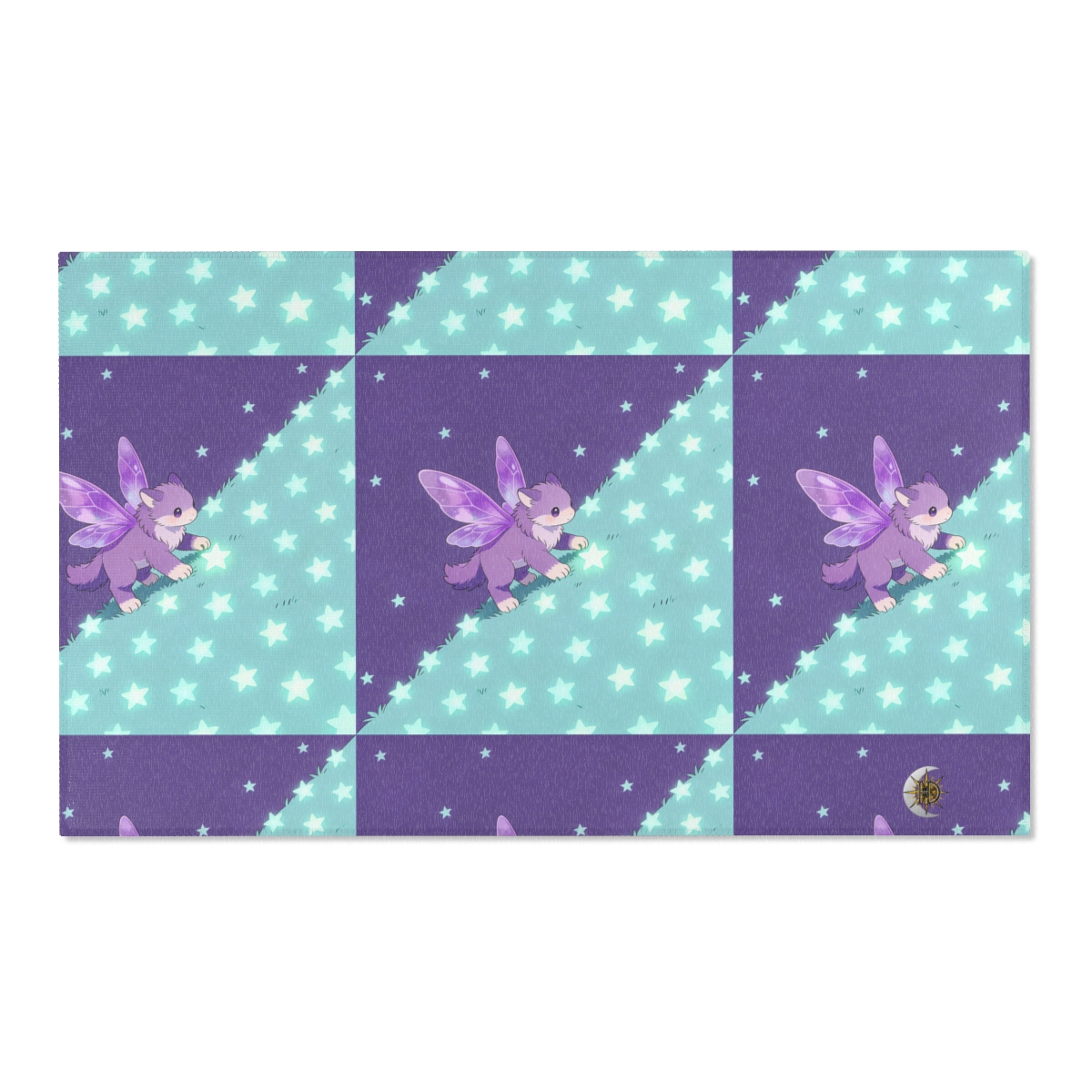 HD Violet Starwanderer Polyester Chenille Area Rug — additional view