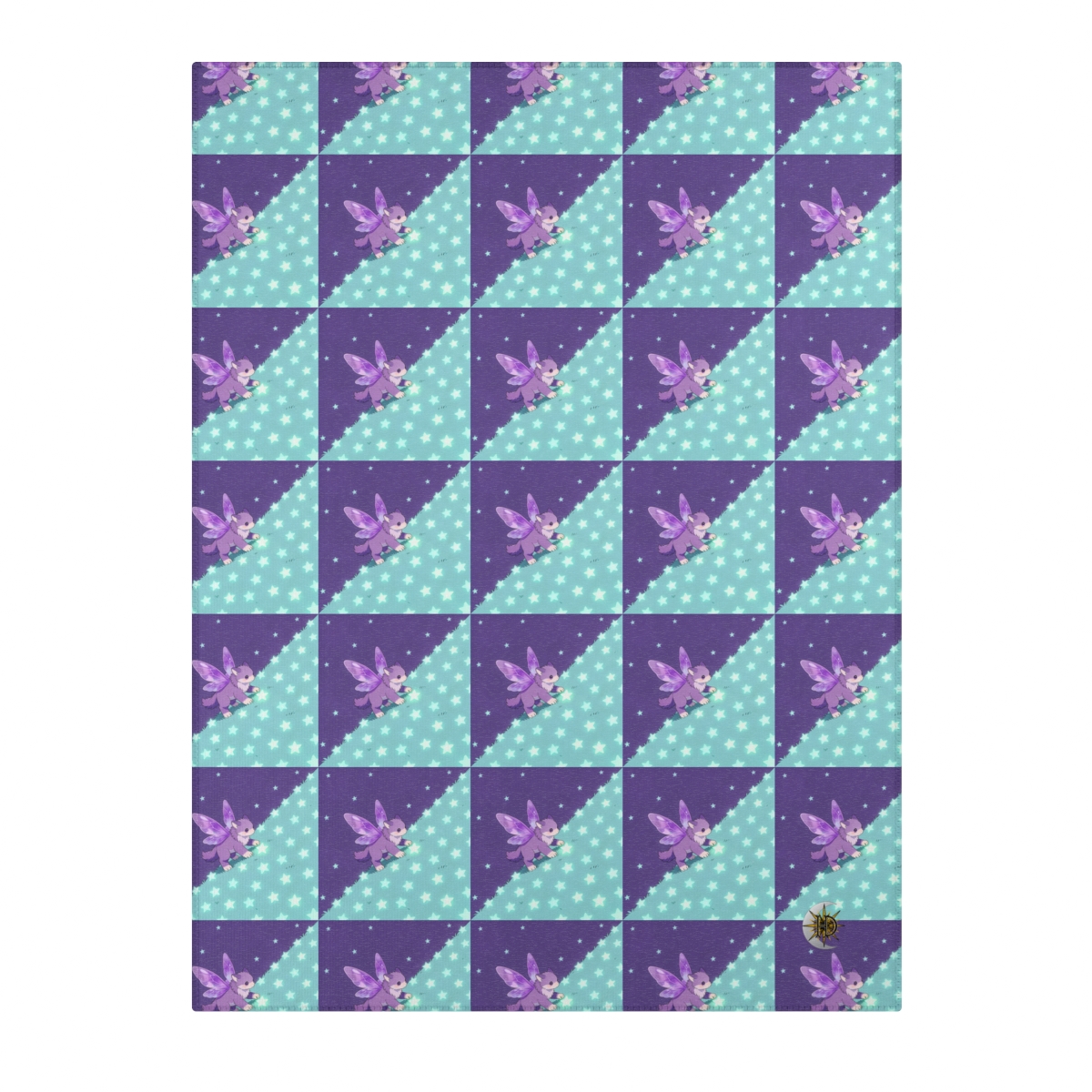 HD Violet Starwanderer Polyester Chenille Area Rug — additional view