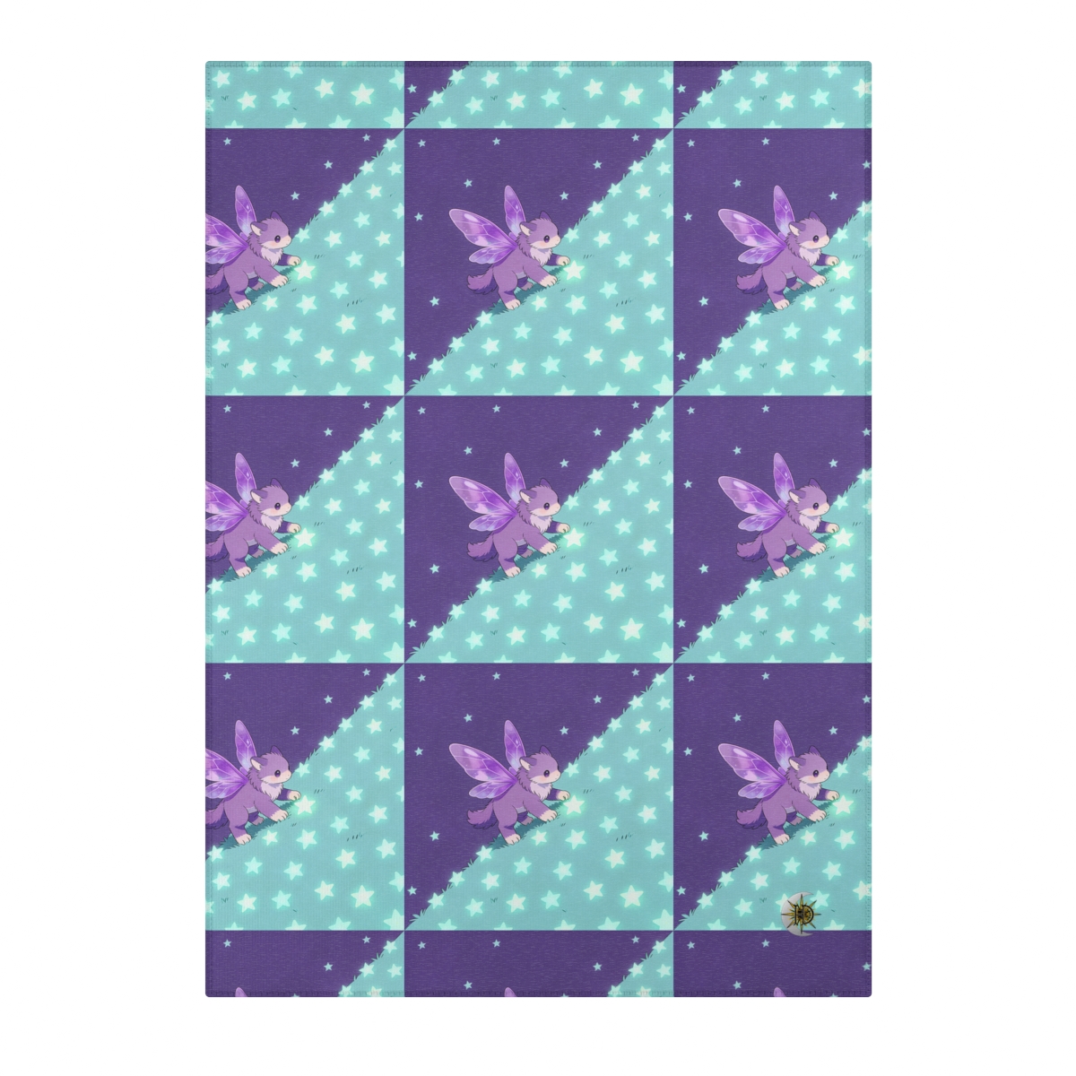 HD Violet Starwanderer Polyester Chenille Area Rug — additional view